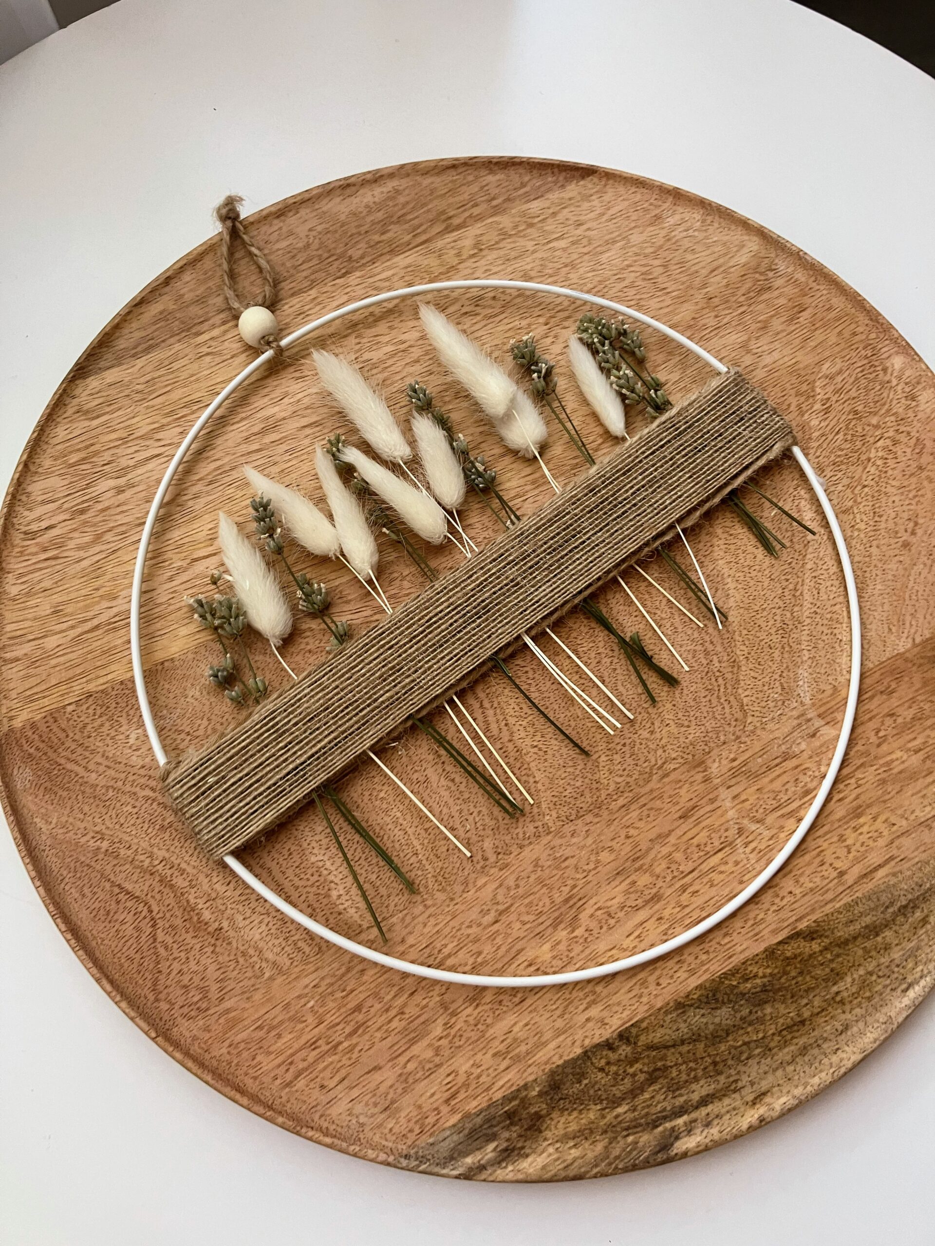 Wianek z białą lawendą Zapach spokoju - obrazek 3