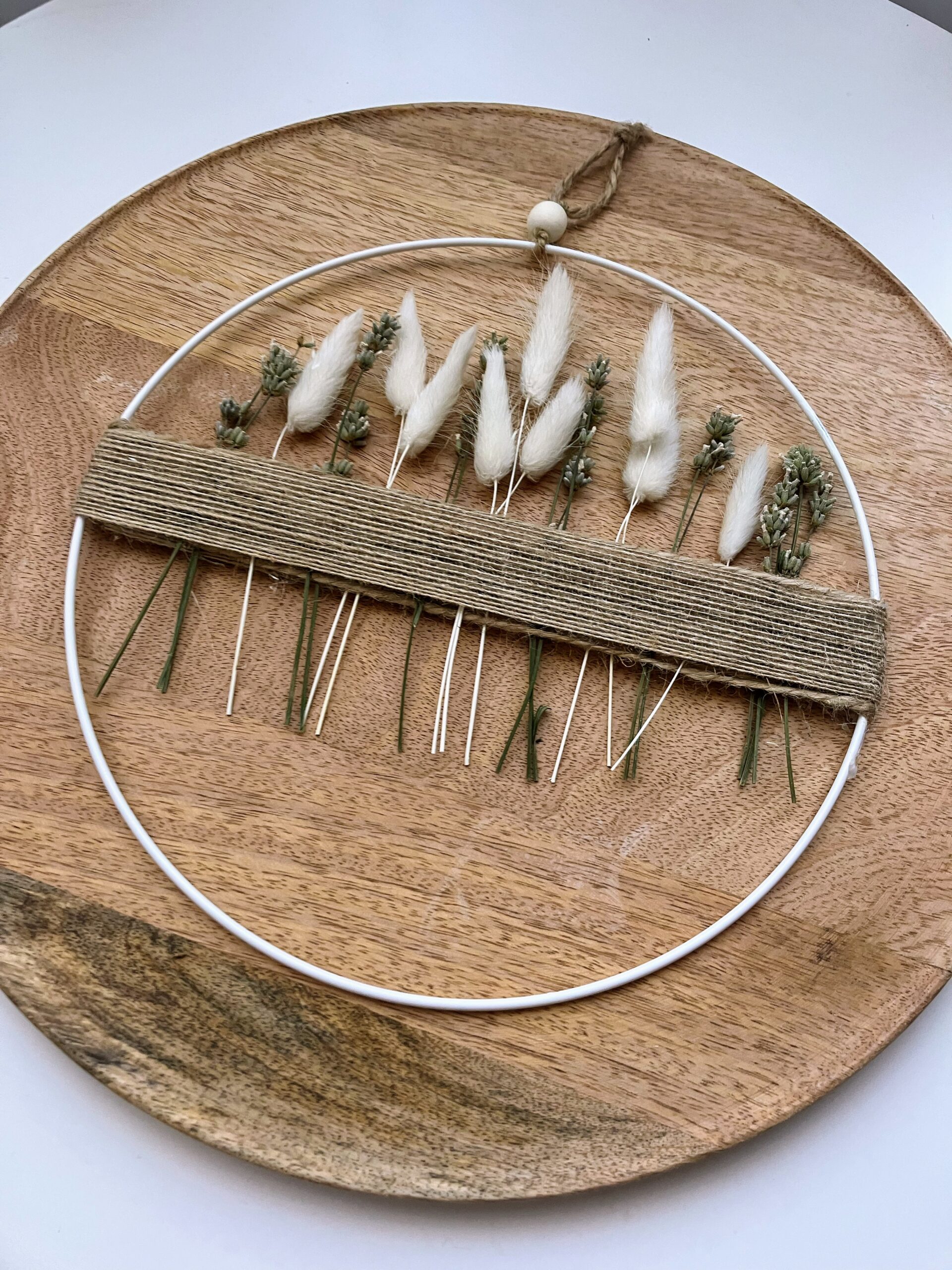 Wianek z białą lawendą Zapach spokoju - obrazek 5