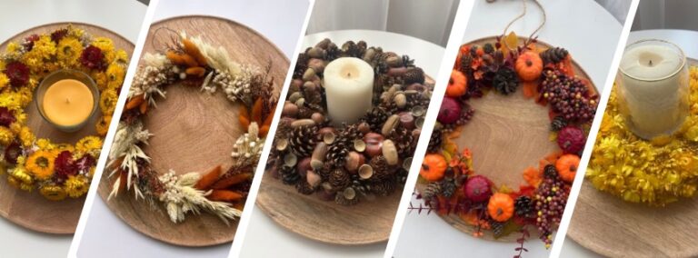 Jesienne wianki – 5 pomysłów na wyjątkową dekorację drzwi i wnętrza 🍂